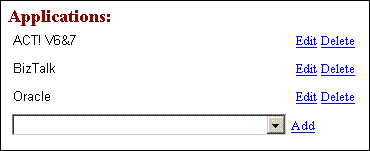 DataList control 'AppList'